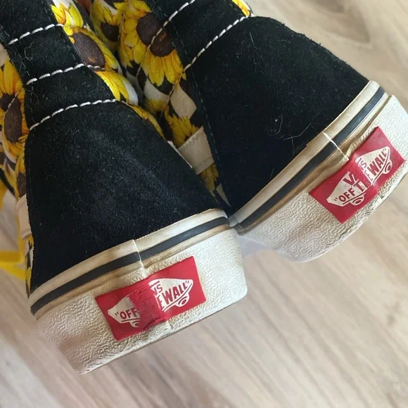 Vans SK-8 Hi Sunflowers, Hi tops, Women’s 5.5, Men’s 4 - Picture 6 of 7